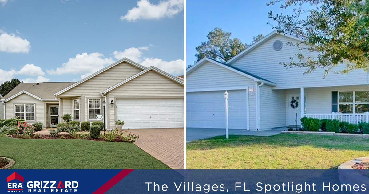 Two Homes for Sale in The Villages, FL Featuring Desirable Floor Plans